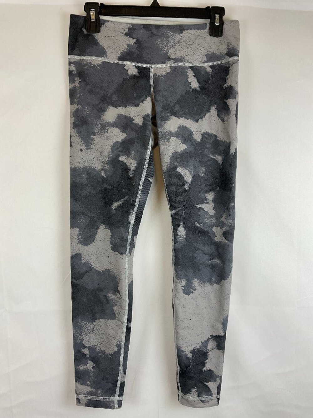 Lululemon Wunder Under Leggings 6 Floral Platoon Gray Beige
